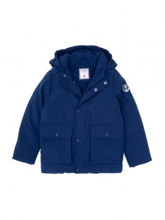 کاپشن پسرانه آبی یو اس پولو