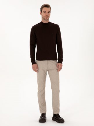 شلوار کتان مردانه بژ کاشارل