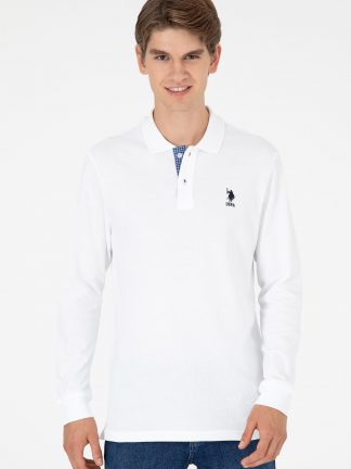 سویشرت مردانه سفید یو اس پولو