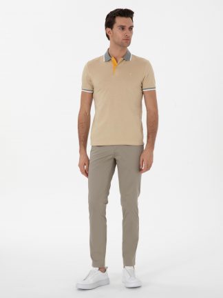 شلوار کتان مردانه سبز کاشارل