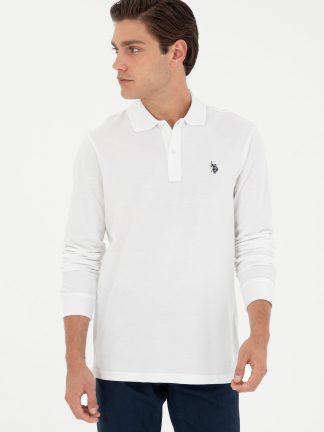 سویشرت مردانه سفید یو اس پولو