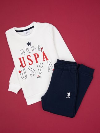 لباس راحتی پسرانه سفید یو اس پولو