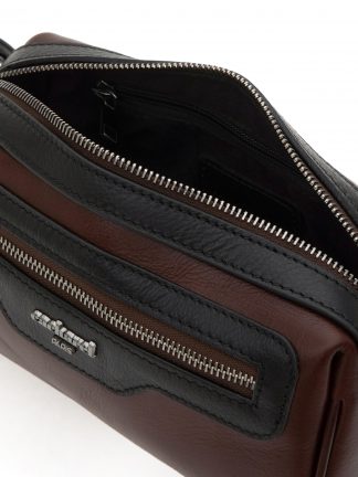 کیف مردانه قهوه ای تیره کاشارل