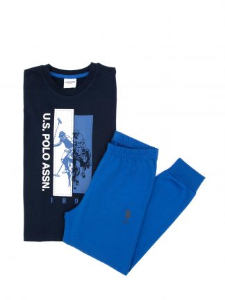 لباس راحتی پسرانه سرمه ای یو اس پولو