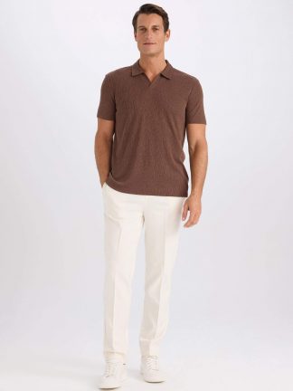 شلوار پارچه ای مردانه بژ دفکتو