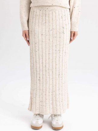 دامن ماکسی زنانه بژ دفکتو