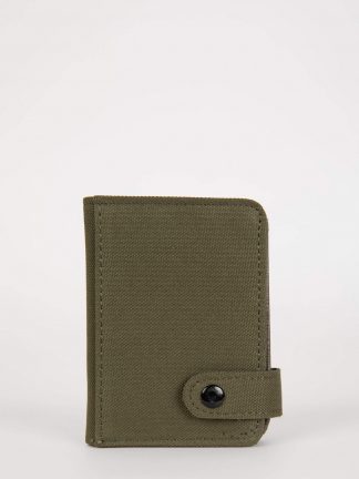 کیف پول و کارت مردانه خاکی دفکتو