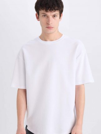 تی شرت مردانه سفید دفکتو