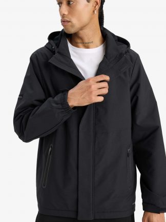 بارانی مردانه مشکی دفکتو