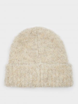 کلاه بافت زنانه بژ دفکتو