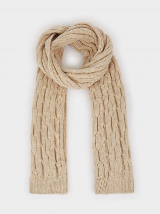 شال بافت زنانه بژ دفکتو