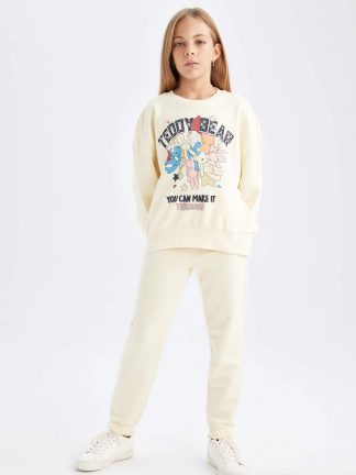 لباس راحتی دخترانه زرد روشن دفکتو