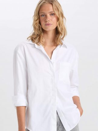 شومیز زنانه سفید دفکتو