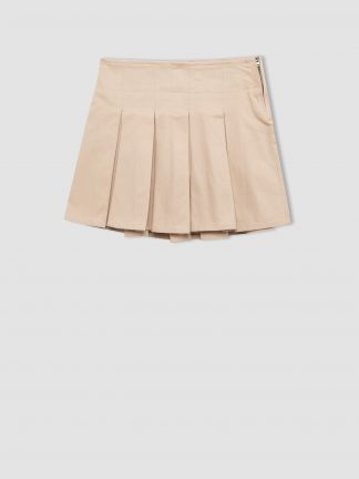 دامن کوتاه زنانه طوسی روشن دفکتو