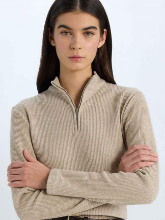 تی‌شرت آستین بلند زنانه دفکتو