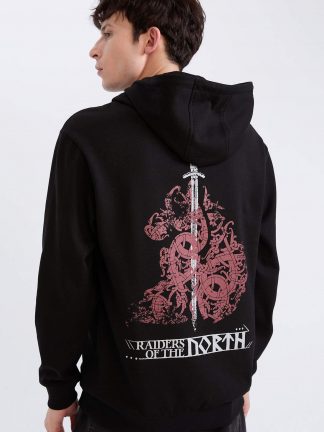 هودی مردانه مشکی دفکتو