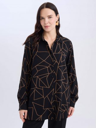 شومیز زنانه مشکی دفکتو