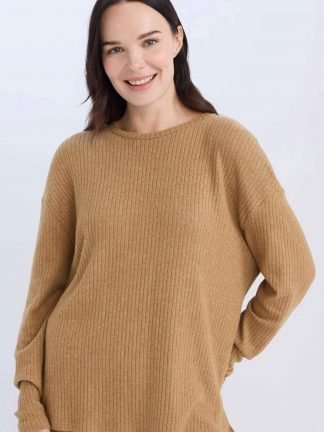 تی‌شرت آستین بلند زنانه دفکتو