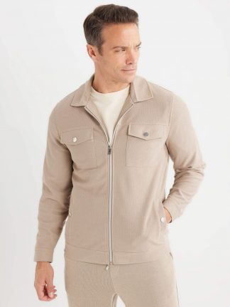 کاپشن مردانه بژ دفکتو