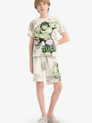 ست لباس راحتی پسرانه بژ دفکتو