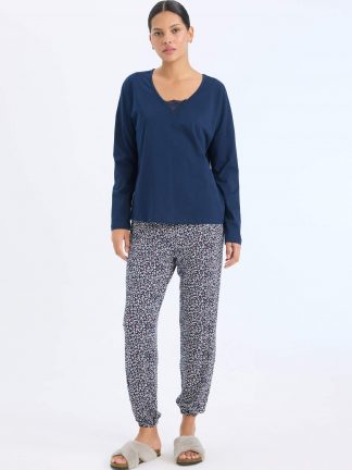 لباس راحتی زنانه سرمه ای دفکتو