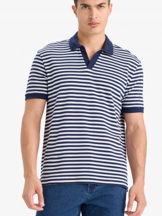 پولوشرت مردانه سرمه ای دفکتو