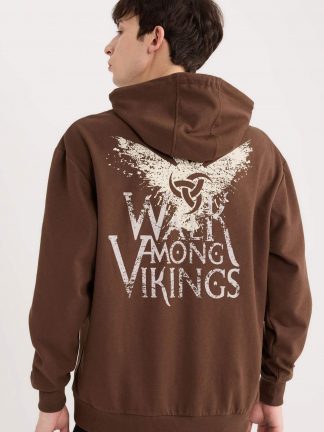 هودی مردانه قهوه ای دفکتو