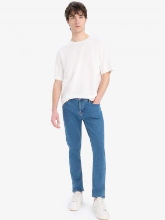 شلوار جین راسته مردانه نعنایی (فرعی) (مادر:آبی) دفکتو