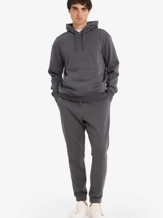 شلوار راحتی مردانه خاکستری تیره دفکتو