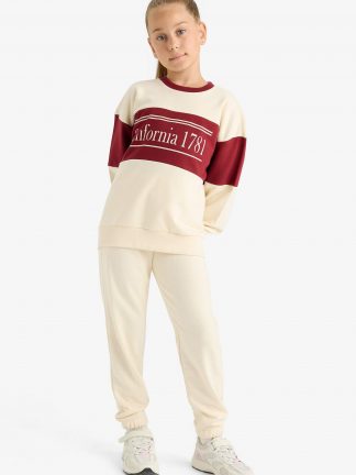 لباس راحتی دخترانه طوسی روشن دفکتو