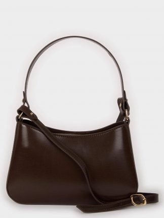 کیف دوشی زنانه قهوه ای دفکتو