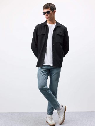 شلوار جین اسلیم فیت مردانه نعنایی (فرعی) (مادر:آبی) دفکتو