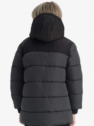 کاپشن پسرانه خاکستری تیره دفکتو