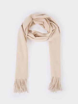 شال بافت زنانه بژ دفکتو