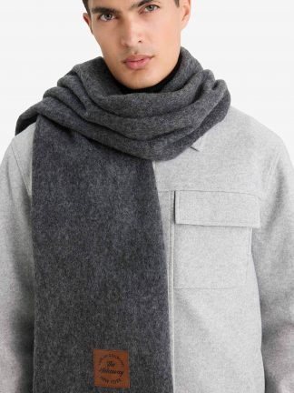 شال مردانه خاکستری تیره دفکتو