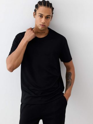 تی شرت مردانه مشکی دفکتو