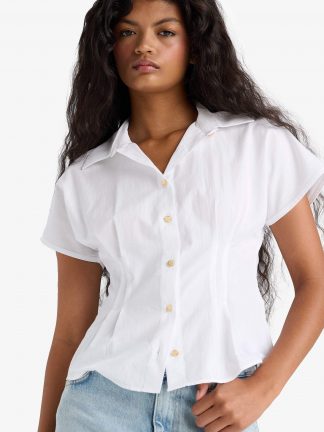 بلوز زنانه بژ دفکتو