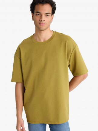 تی شرت مردانه خاکی دفکتو