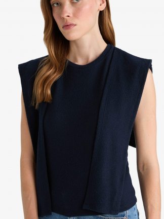 بلوز زنانه سرمه ای دفکتو