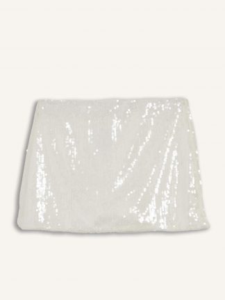 دامن کوتاه زنانه سفید دفکتو