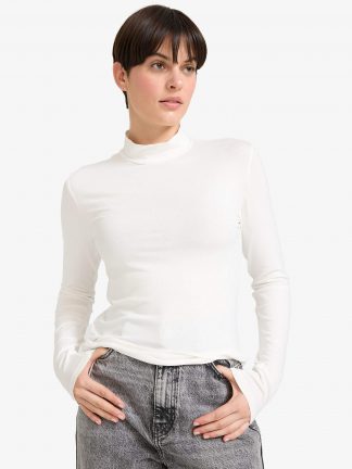 تی‌شرت آستین بلند زنانه بژ دفکتو