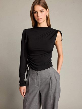 بلوز زنانه مشکی دفکتو