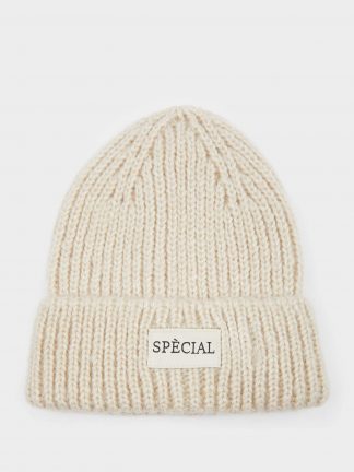 کلاه بافت زنانه بژ دفکتو