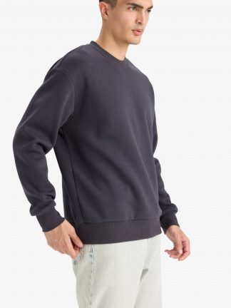 سویشرت مردانه ذغالی تیره (فرعی) (مادر:ذغالی) دفکتو