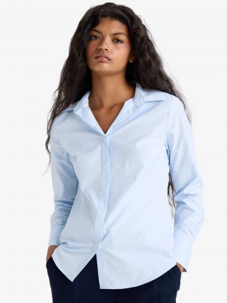 شومیز زنانه آبی روشن دفکتو