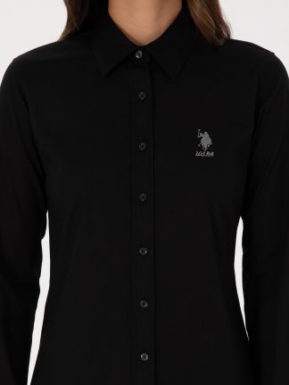 شومیز زنانه مشکی یو اس پولو