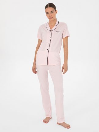 لباس خواب زنانه سالمون روشن پیرکاردین