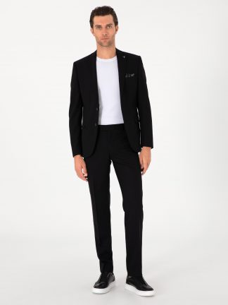 شلوار پارچه ای مردانه مشکی کاشارل