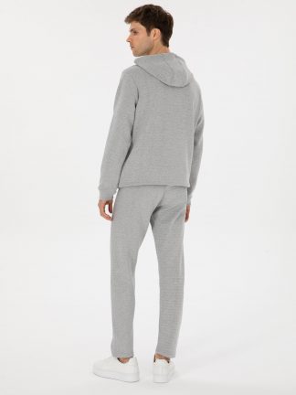 شلوار راحتی مردانه خاکی ملانژ کاشارل