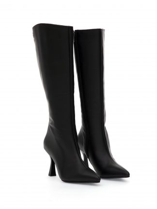 بوت پاشنه‌دار زنانه مشکی پیرکاردین